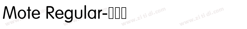 Mote Regular字体转换